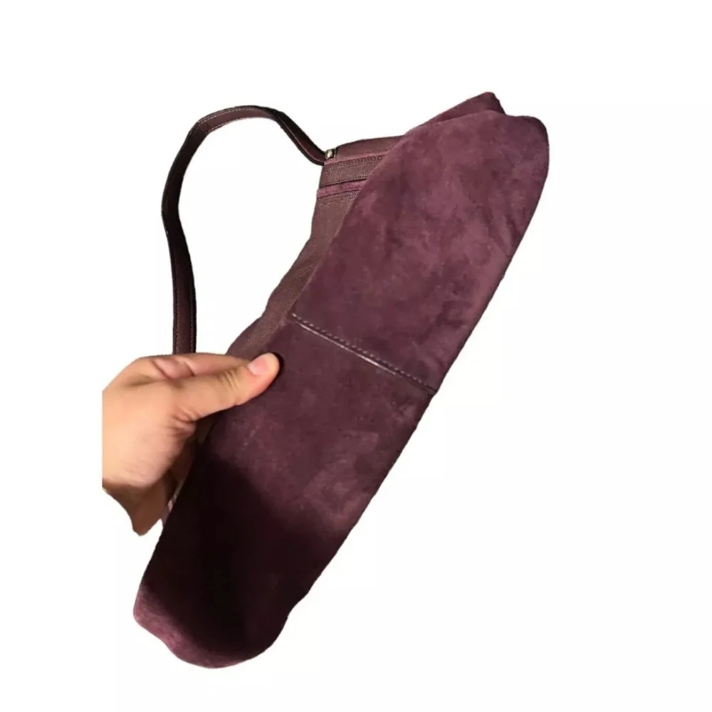 Kate Spade Rianne Pratt Street Burgundy Leather/Suede Tassel Crossbody Handbag